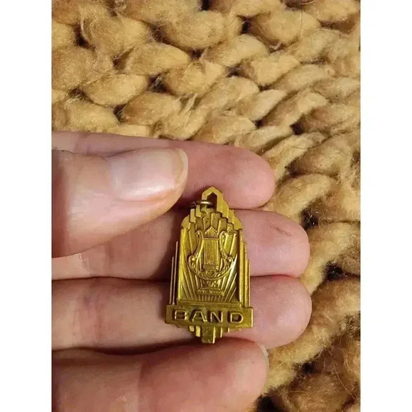 Vintage Florida District Band Contest Blue and Purple Ribbon Brass Medals - Picture 7 of 7